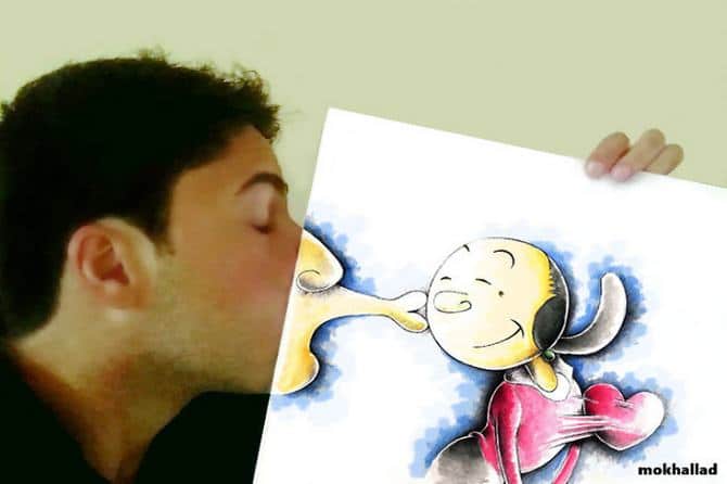 Mokhallad Habib é um farmacêutico que combinar desenhos com a vida real para fazer outras pessoas sorrir (20 fotos) 17