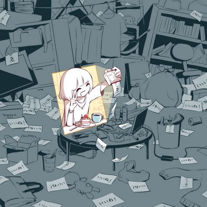 Ilustrações poderosas por artista japonês que o fará pensar (40 fotos) 6 Ilustrações poderosas por artista japonês que o fará pensar (40 fotos) 6