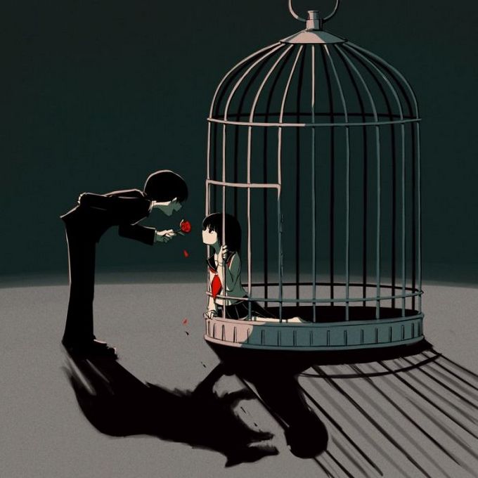 Ilustrações poderosas por artista japonês que o fará pensar (40 fotos) 19 Ilustrações poderosas por artista japonês que o fará pensar (40 fotos) 19