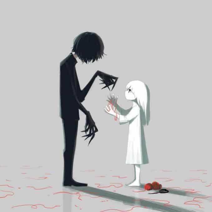 Ilustrações poderosas por artista japonês que o fará pensar (40 fotos) 25 Ilustrações poderosas por artista japonês que o fará pensar (40 fotos) 25