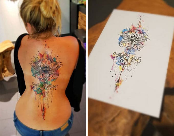 33 inspirações de tatuagem para fazer na coluna 21