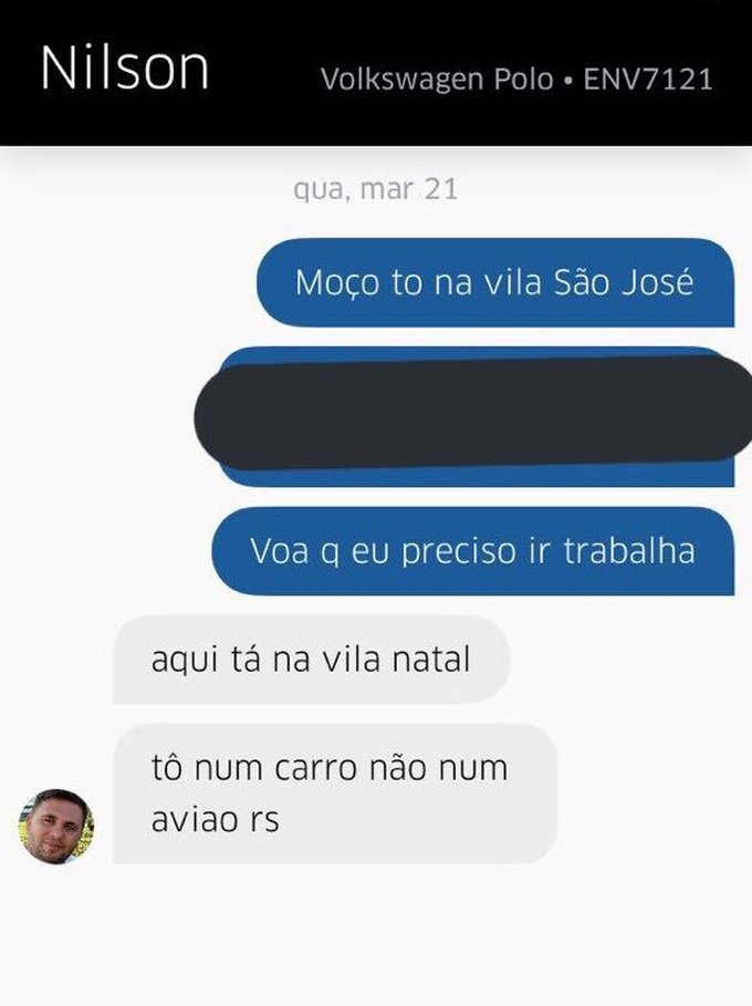 30 prints de conversar entre motorista de Uber e seus clientes 4