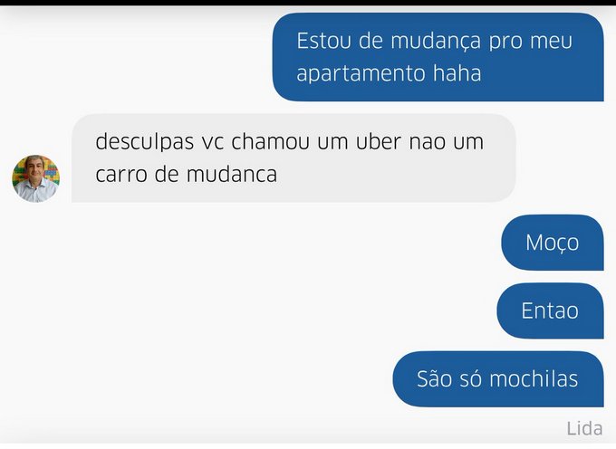 30 prints de conversar entre motorista de Uber e seus clientes 14