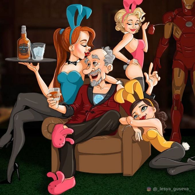 O que aconteceria se personagens famosos ficassem idosos (15 fotos) 11