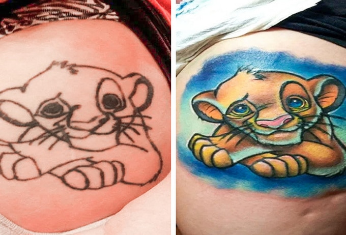Qualquer tatuagem ruim pode ser transformada em uma pequena obra-prima (17 fotos) 9