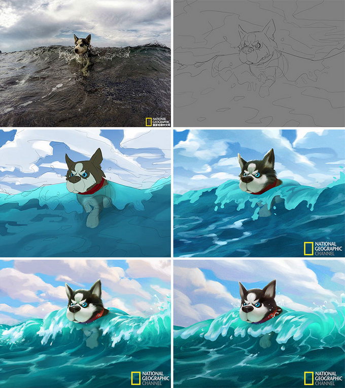 Artista transforma imagens da National Geographic em ilustrações adoráveis (9 fotos) 2