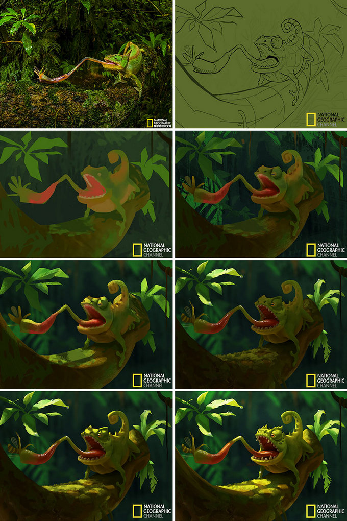 Artista transforma imagens da National Geographic em ilustrações adoráveis (9 fotos) 3