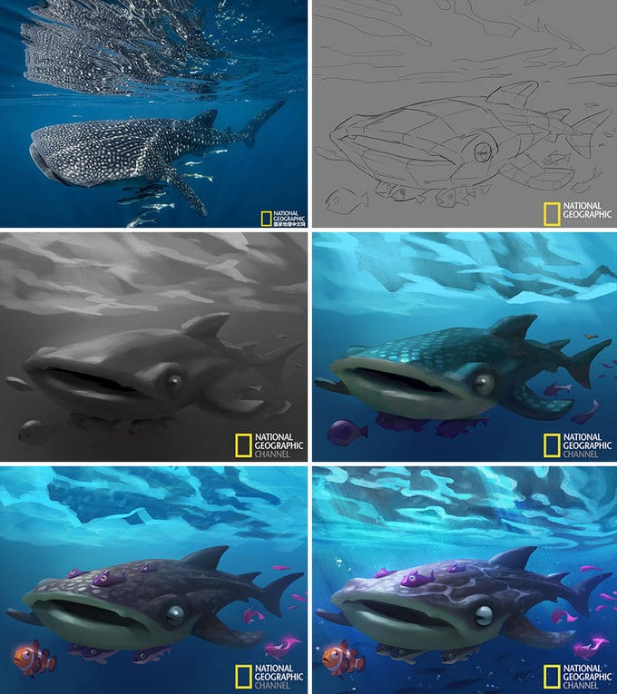 Artista transforma imagens da National Geographic em ilustrações adoráveis (9 fotos) 8