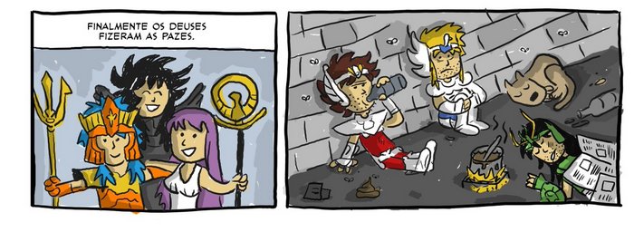 O que seriam dos Cavaleiros do Zodíaco se os deuses fizessem as pazes? 2
