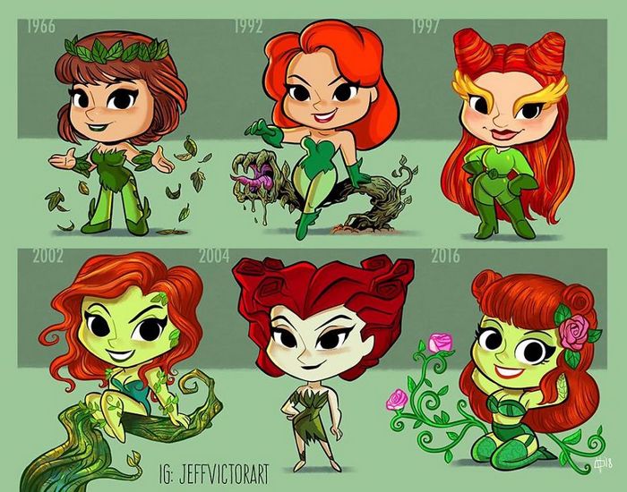 Artista ilustra a evolução dos ícones da cultura pop e o resultado é muito fofo (45 fotos) - cultura pop Hera Venenosa Artista ilustra a evolução dos ícones da cultura pop e o resultado é muito fofo (45 fotos)