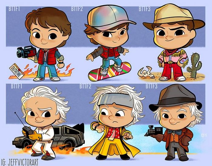 Artista ilustra a evolução dos ícones da cultura pop e o resultado é muito fofo (45 fotos) - cultura pop De volta ao futuro Artista ilustra a evolução dos ícones da cultura pop e o resultado é muito fofo (45 fotos)