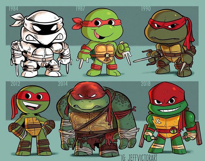 Artista ilustra a evolução dos ícones da cultura pop e o resultado é muito fofo (45 fotos) - cultura pop Raphael Artista ilustra a evolução dos ícones da cultura pop e o resultado é muito fofo (45 fotos)