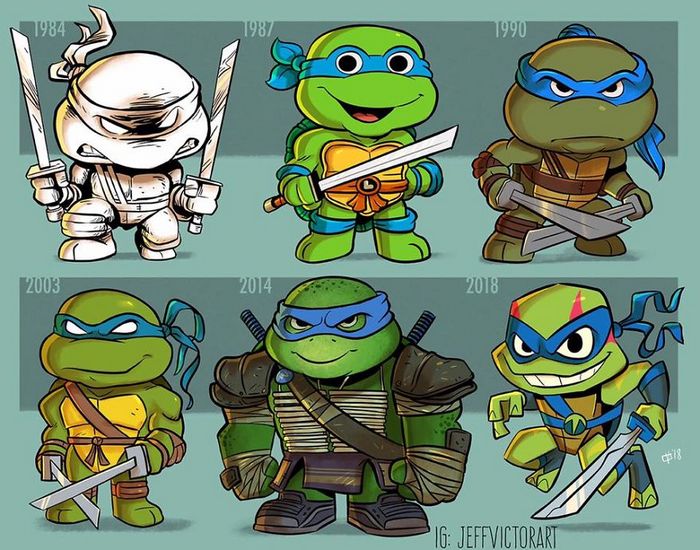 Artista ilustra a evolução dos ícones da cultura pop e o resultado é muito fofo (45 fotos) - cultura pop Leonardo Artista ilustra a evolução dos ícones da cultura pop e o resultado é muito fofo (45 fotos)