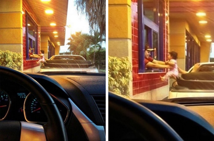 Tome o seu troco, por favor