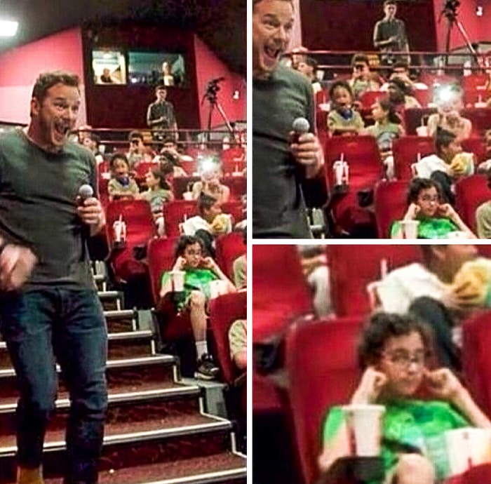 Quando Chris Pratt faz uma aparição no cinema, mas você está louco para assistir o filme