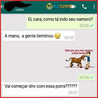 Quando você deixa seu amigo bravo