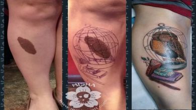 20 fantásticas tatuagens que fazem marcas de nascença e cicatrizes ficarem vivas 23