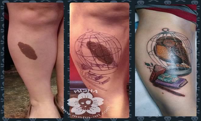 20 fantásticas tatuagens que fazem marcas de nascença e cicatrizes ficarem vivas