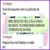 Tia Regina ataca novamente