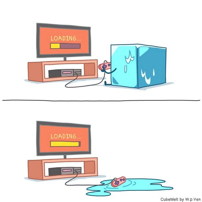 Uma história em quadrinhos sobre um cubo de gelo (36 fotos) 1