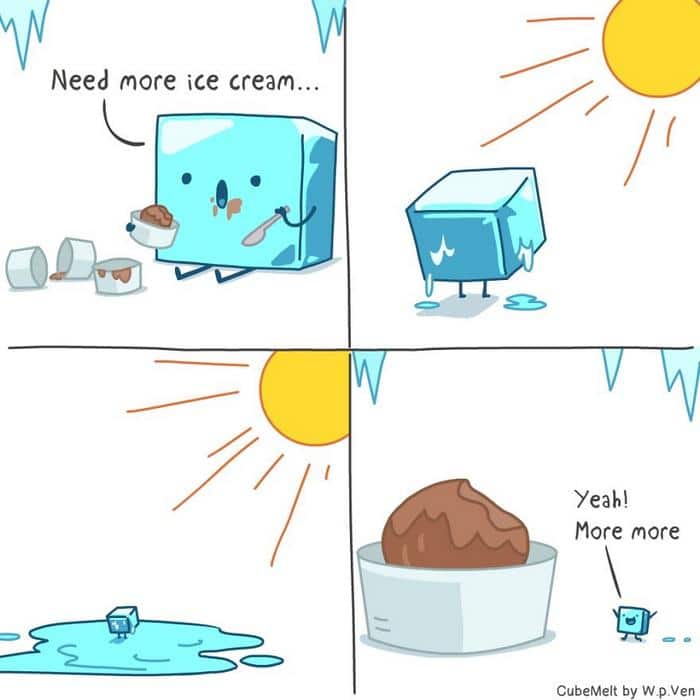 Uma história em quadrinhos sobre um cubo de gelo (36 fotos) 2