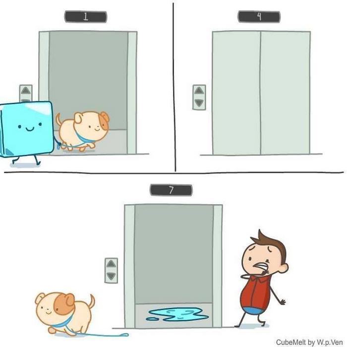 Uma história em quadrinhos sobre um cubo de gelo (36 fotos) 14