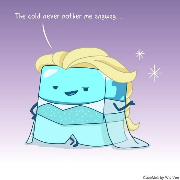 Uma história em quadrinhos sobre um cubo de gelo (36 fotos) 18