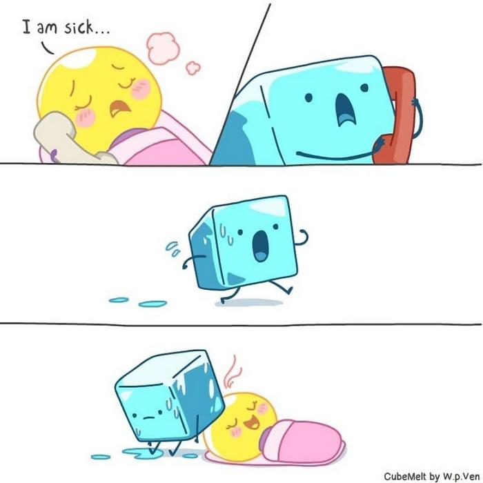 Uma história em quadrinhos sobre um cubo de gelo (36 fotos) 19