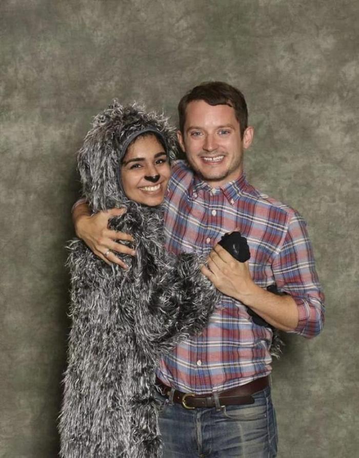 16 provas de que Elijah Wood, é o mito das fotos com os fãs 8