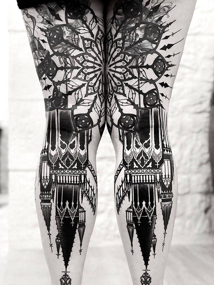 Algumas das mais incríveis tatuagens de pernas (43 fotos) 36