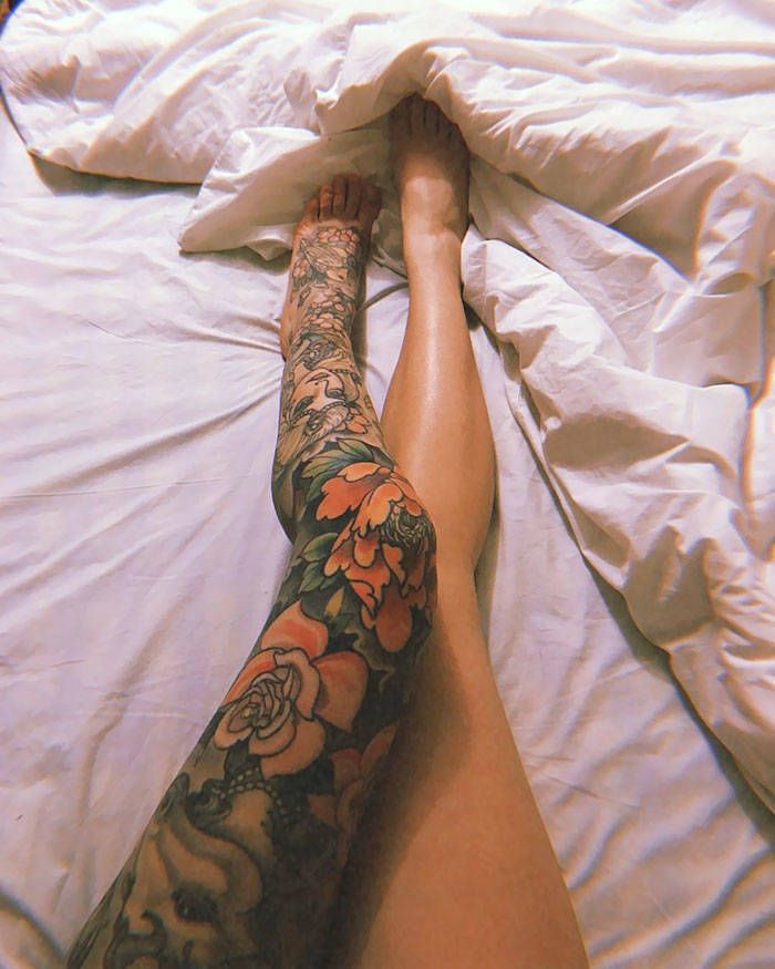 Algumas das mais incríveis tatuagens de pernas (43 fotos) 39