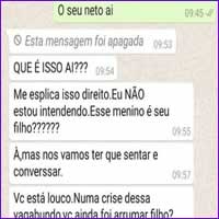 Trollando a própria mãe com o filtro do Snapchat