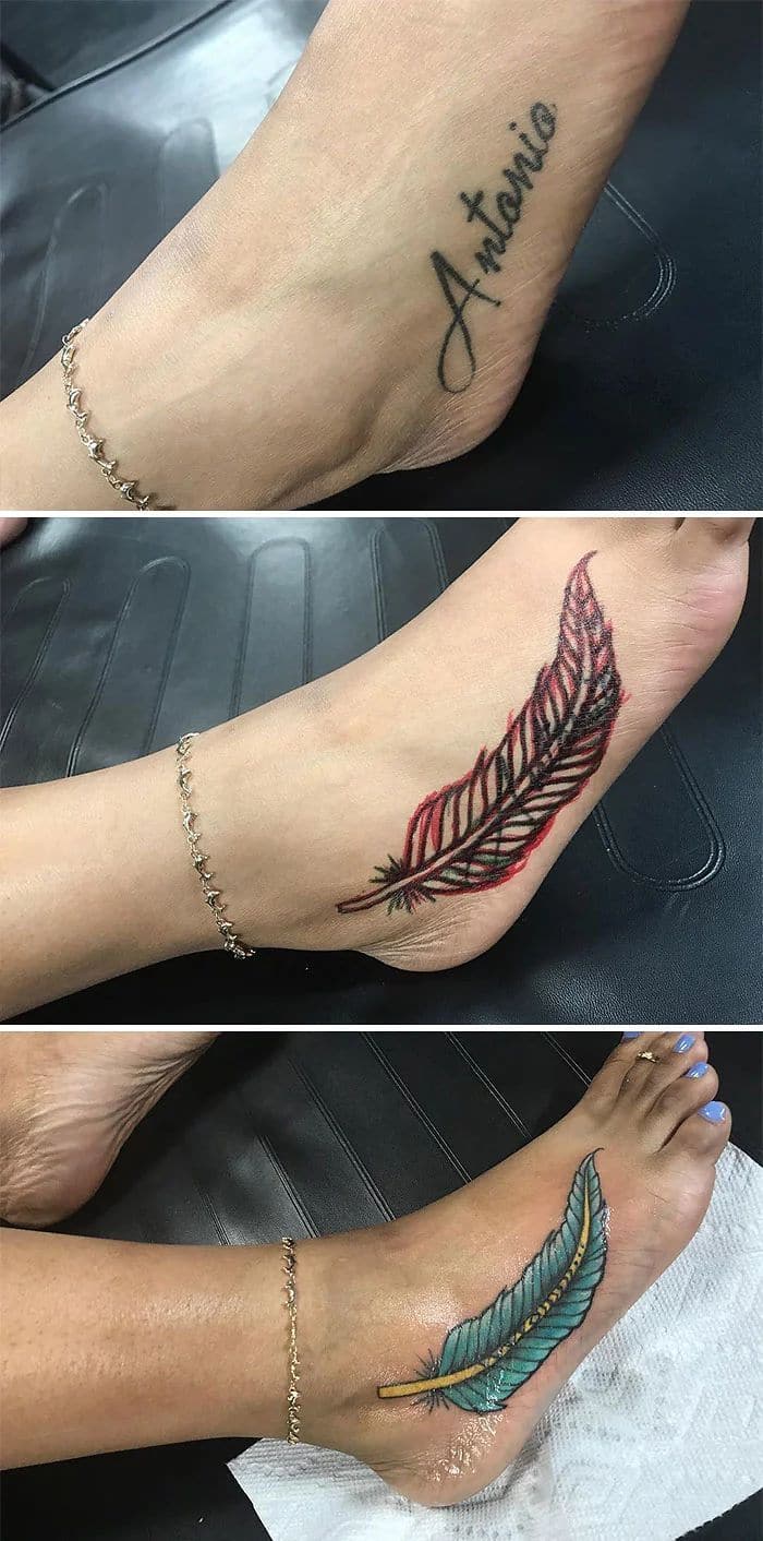 25 pessoas que cobriram suas tatuagens de seus ex de forma para lá de criativas 15