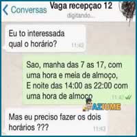 Aquela vaga de emprego