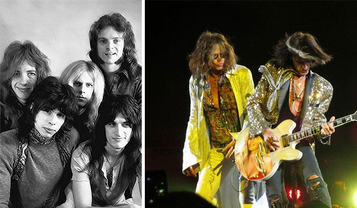 19 fotos de bandas lendárias no início e depois que ficaram famosas 17