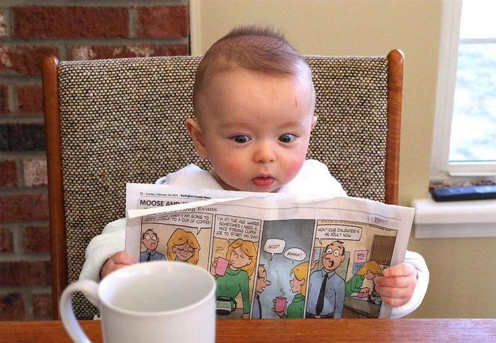 Pai tira foto de seu filho fazendo coisas de adulto e o resultado foi sensacional 8