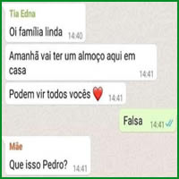 Treta no grupo da família