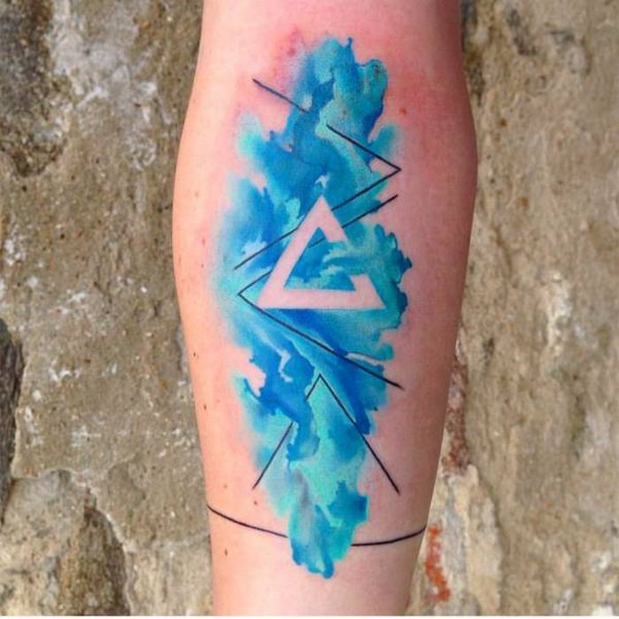 32 ideias de tatuagens estilo aquarela 8