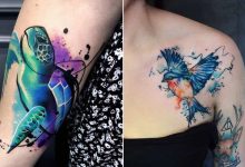 32 ideias de tatuagens estilo aquarela 11