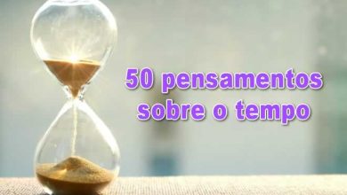 50 pensamentos sobre o tempo