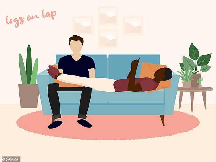 Descubra que a sua posição no sofá diz sobre o seu relacionamento? 2
