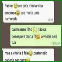 Pedindo oração para o pastor