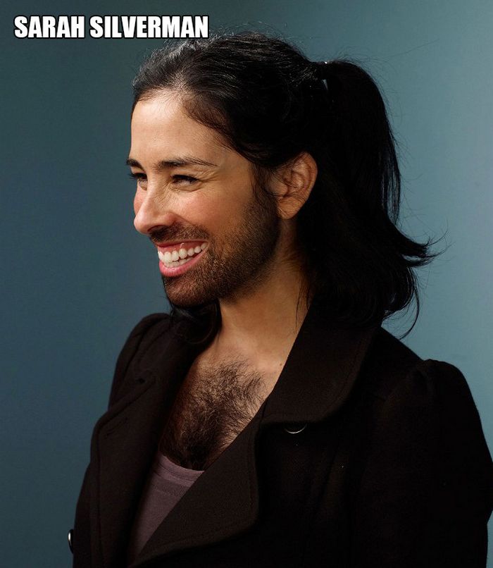 Celebridades femininas com barbas (22 fotos) 5