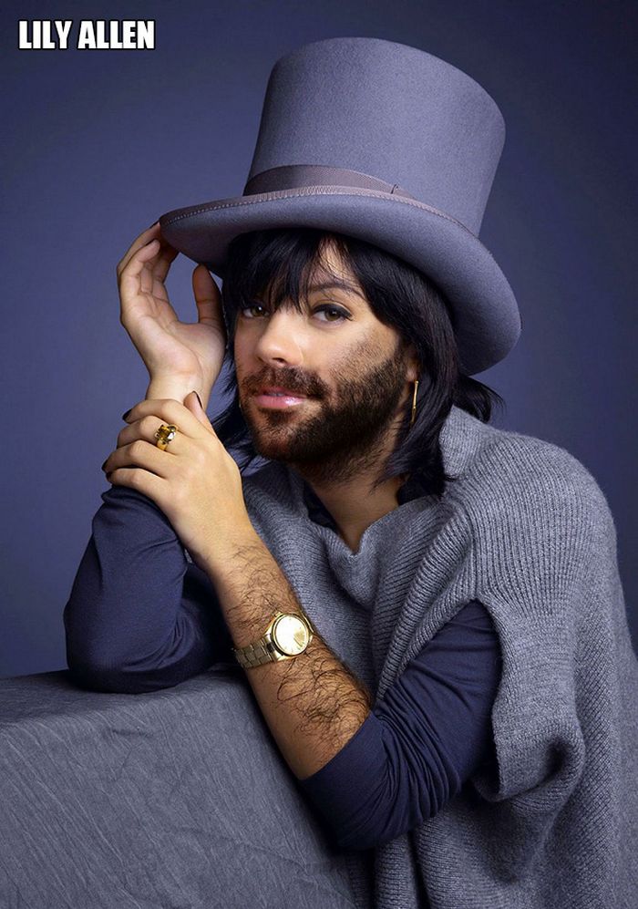 Celebridades femininas com barbas (22 fotos) 8