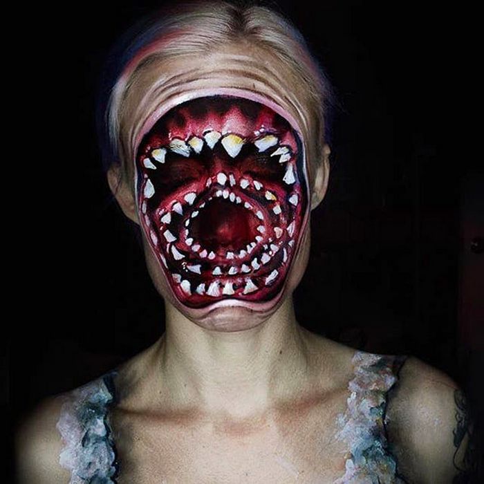 21 idéias assustadoras de maquiagem bem a tempo para o Halloween 11