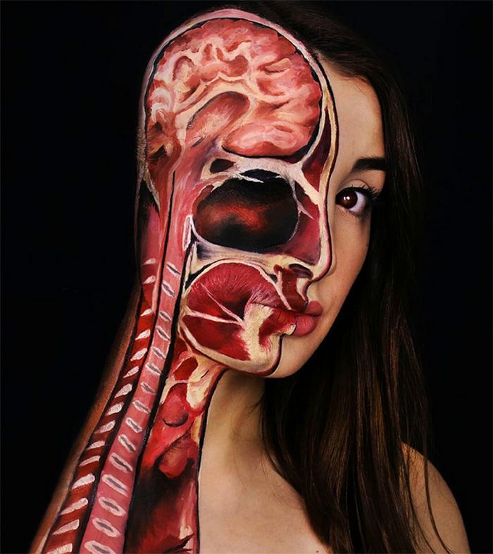21 idéias assustadoras de maquiagem bem a tempo para o Halloween 17