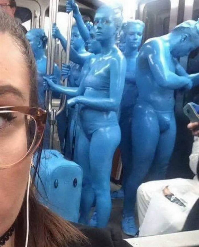 Metrô um lugar cheio de gente estranhas (31 fotos) 22