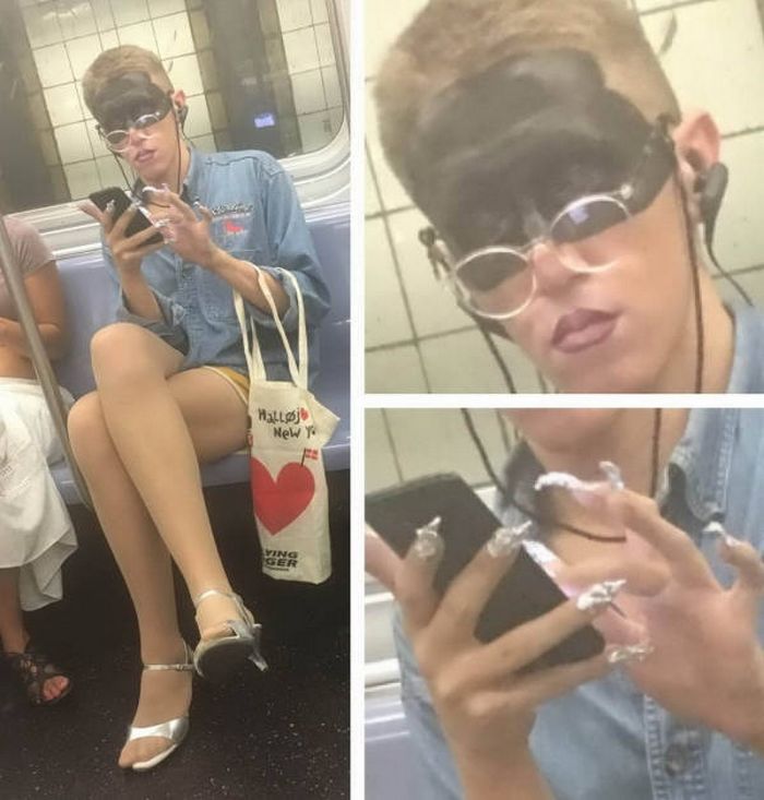 Metrô um lugar cheio de gente estranhas (31 fotos) 25