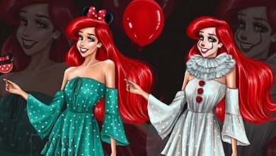 8 princesas da Disney vestidas para o Halloween por um artista russo 31