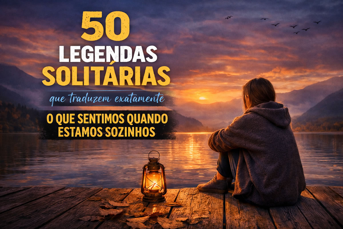 legendas solitárias frases sobre solidão